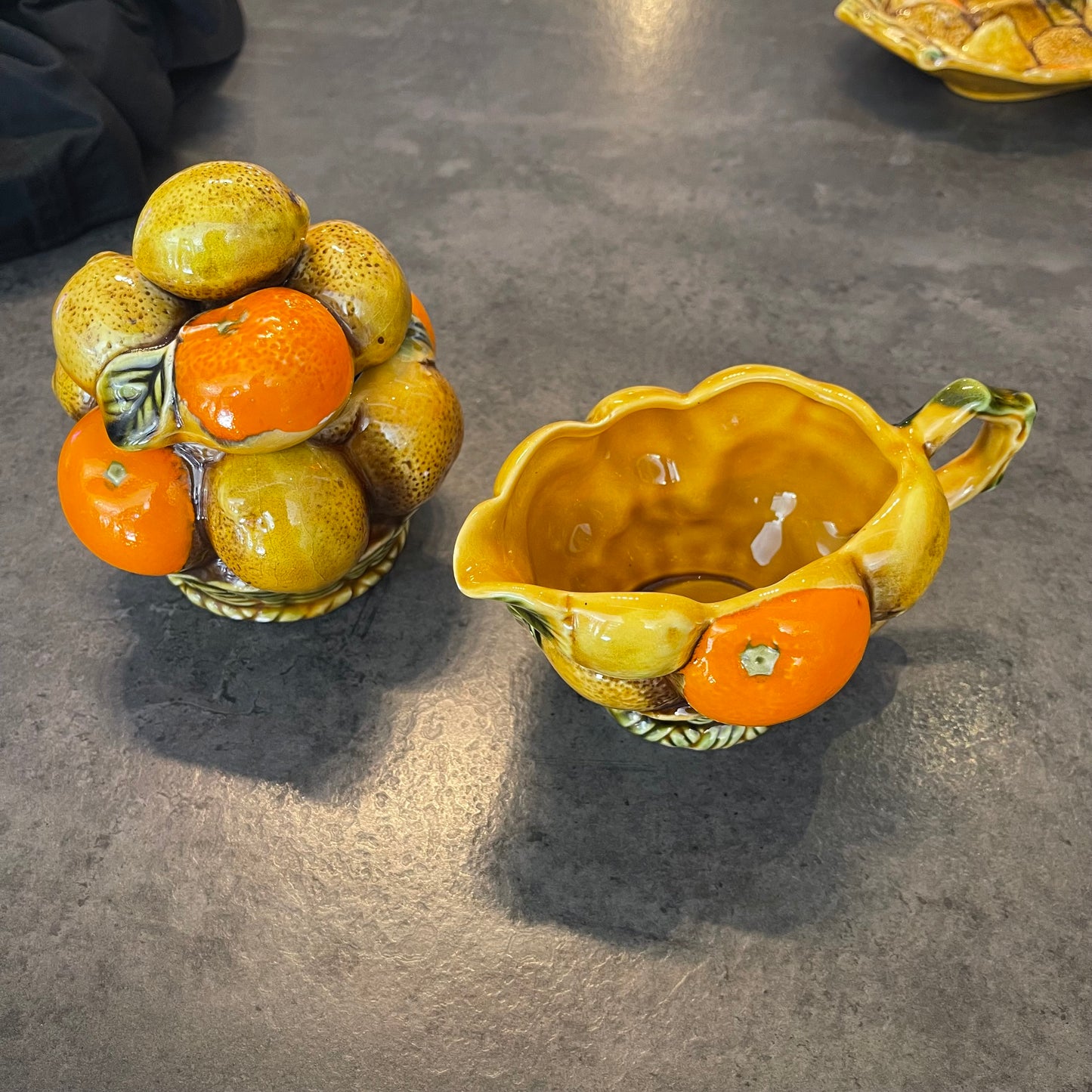 Inarco Fruit Basket Sugar and Creamer set