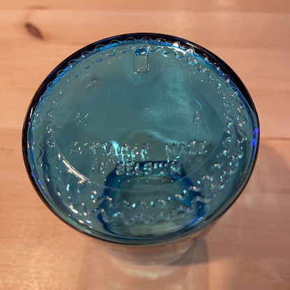 7” Blue Bubble Top Apothecary Jar