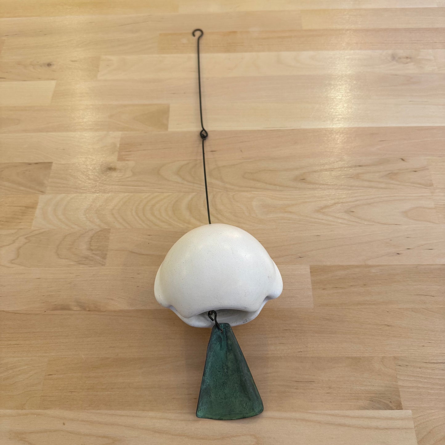 Hand-Painted Ceramic Wind Chime Japanese Furin Style Hanging Bell