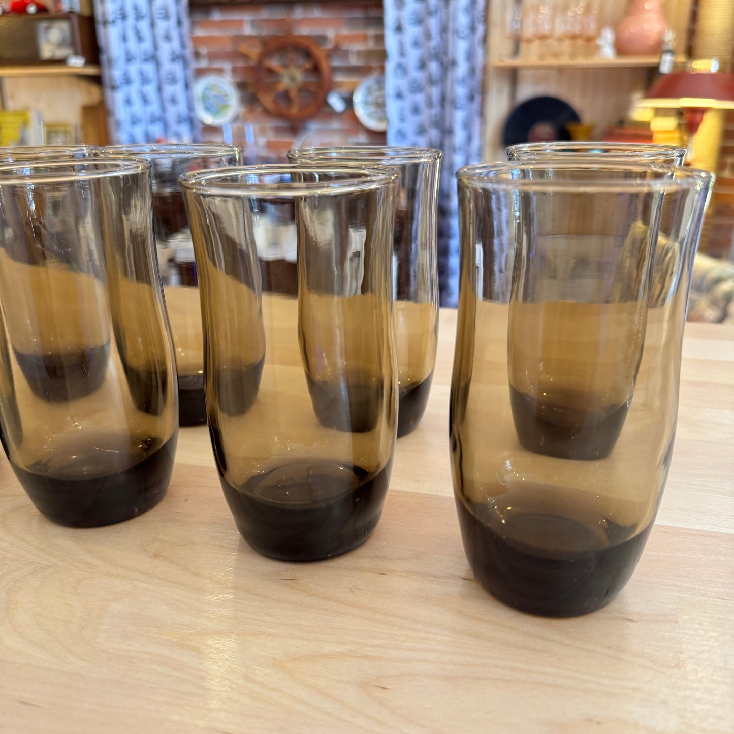 Set of 8 Smoked Glasses