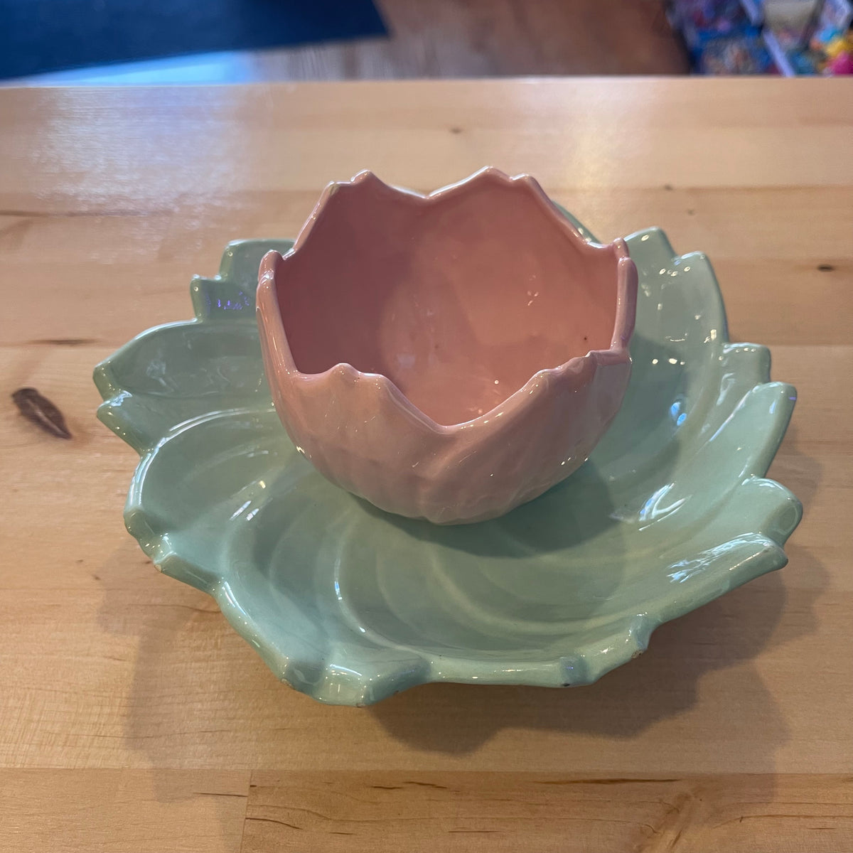 Flower Bowl and Dish Set