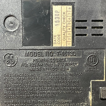 GE Alarm Clock 7-4613D (Working)