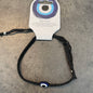 Black Evil Eye Pull Tie Bracelet
