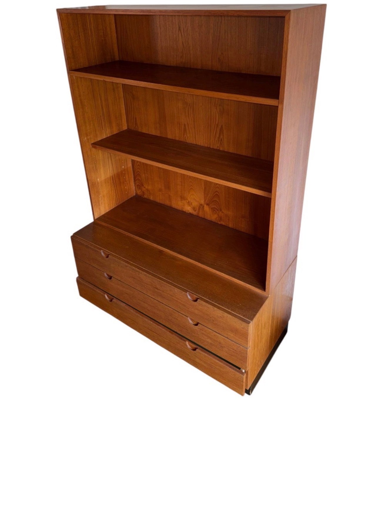 Bramin Mid Century Bookcase with 3 drawers