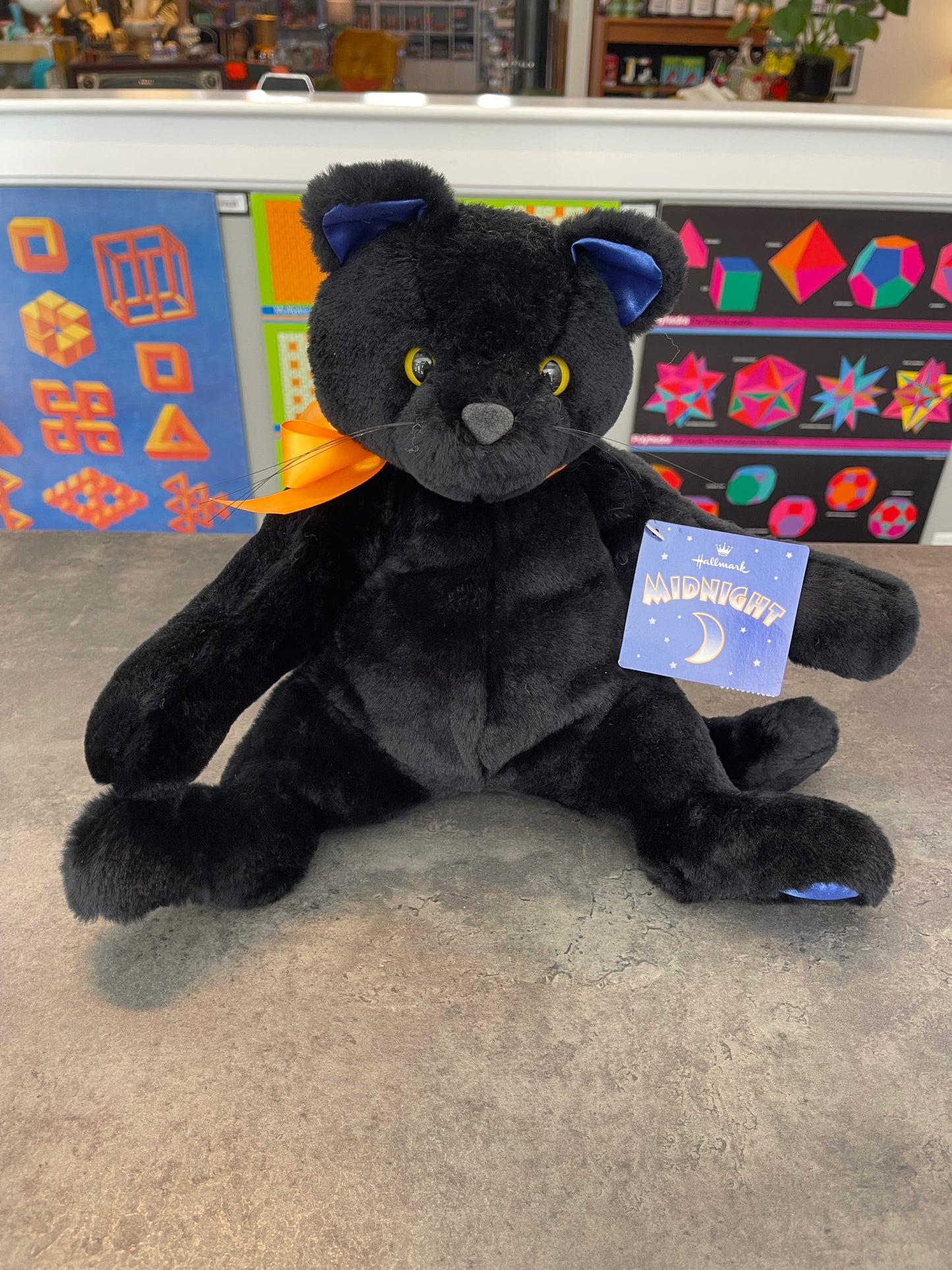Vintage Hallmark Midnight Cat Plush