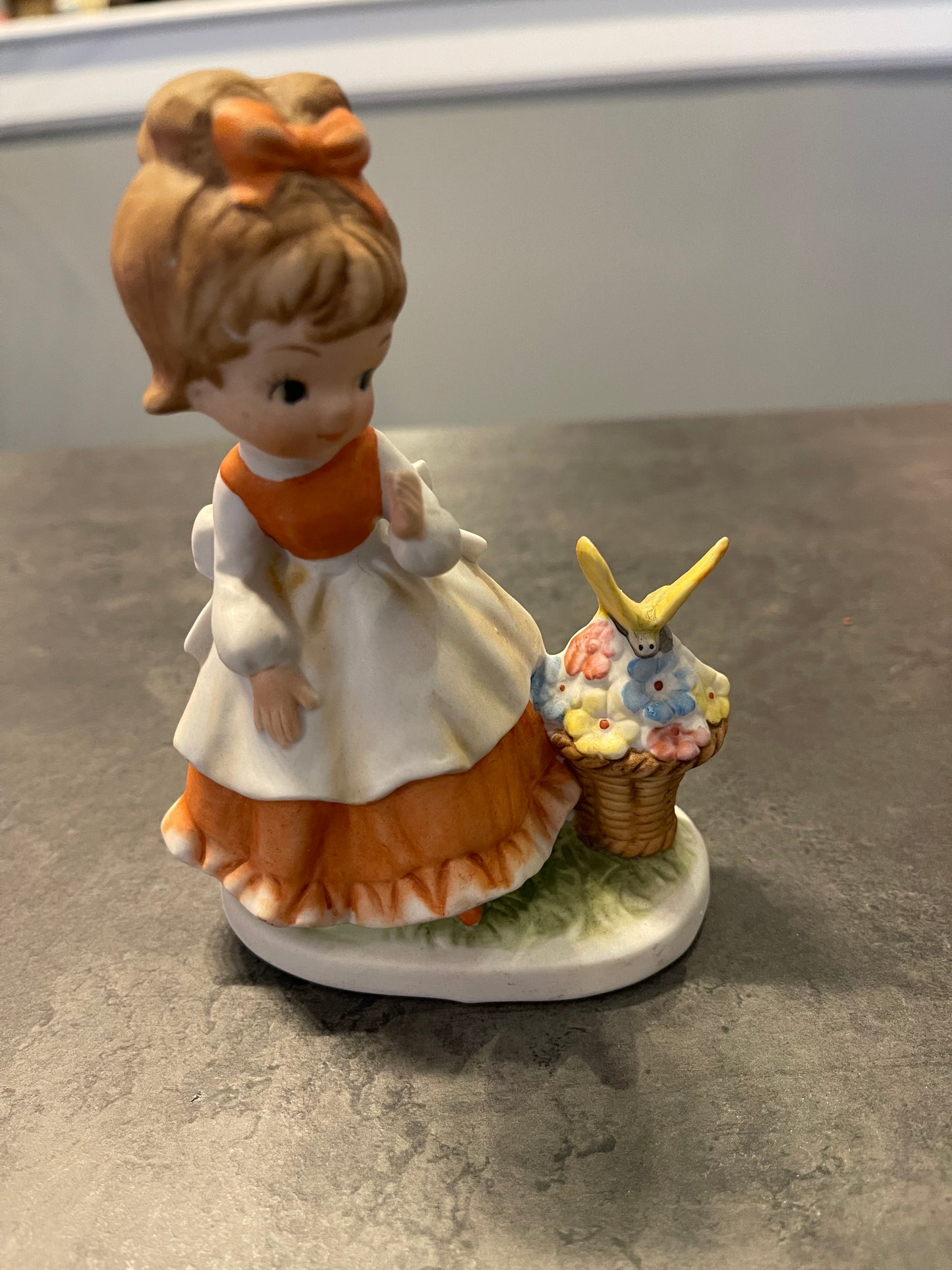 Napco Flower Girl with Butterfly