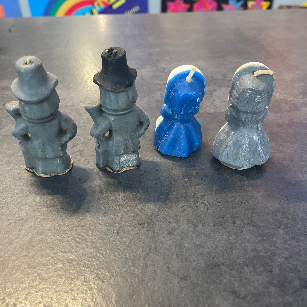 Set of 4 Gurley Thanksgiving Pilgrim Candles
