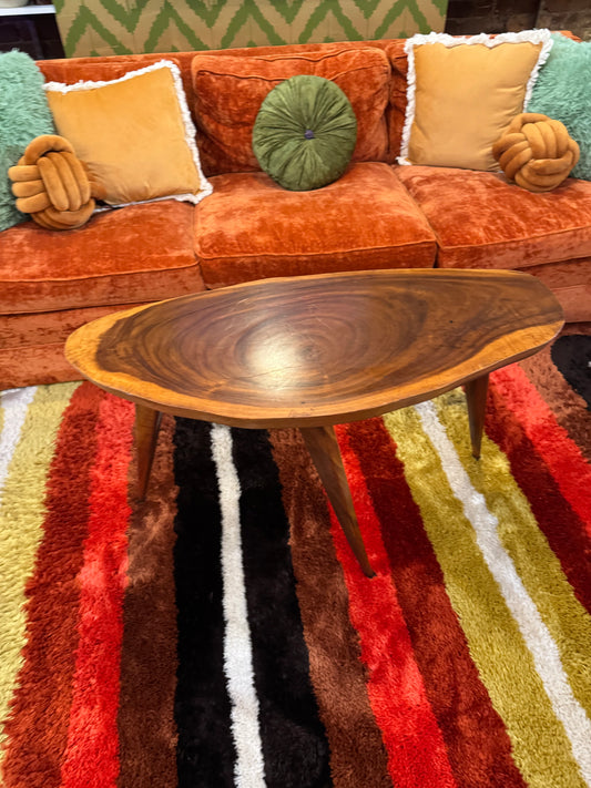 Wood Slice Coffee Table Vintage