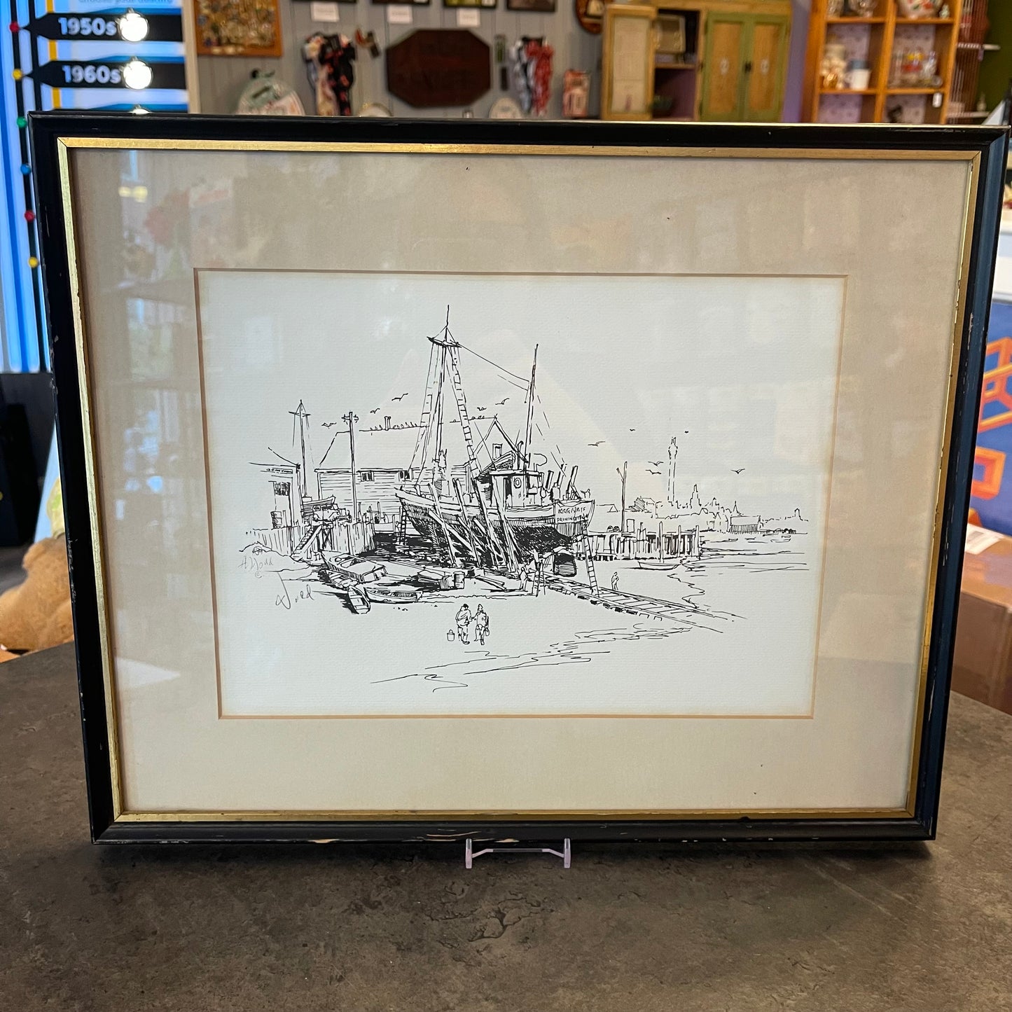 Harvey Dodd Framed Art  - Dock