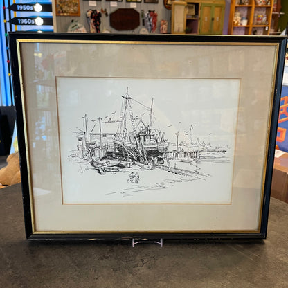 Harvey Dodd Framed Art  - Dock