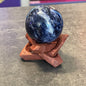 Crystal Spheres on Wooden Stands