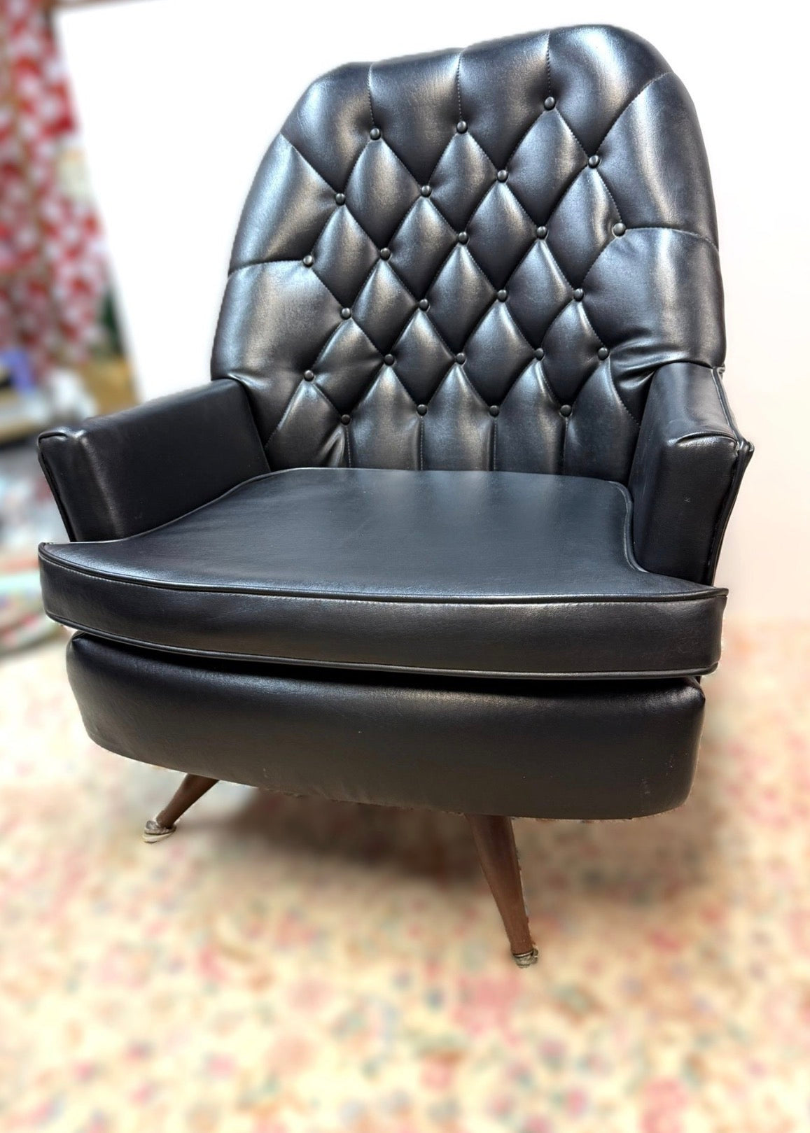 Black Leather Club Chair