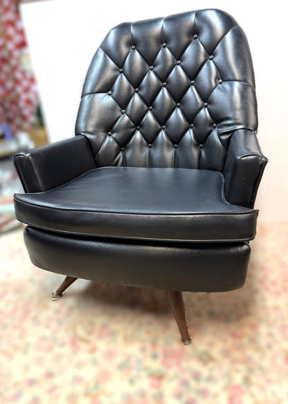 Black Leather Club Chair