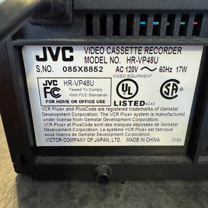 JVC HR-VP48U VCR with Remote