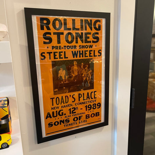 Framed Rolling Stones Concert Poster
