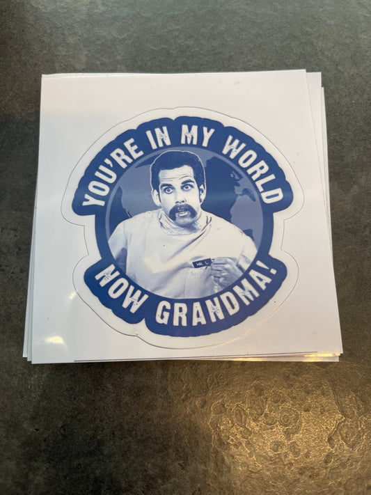 Happy Gilmore Grandma Vinyl Decal