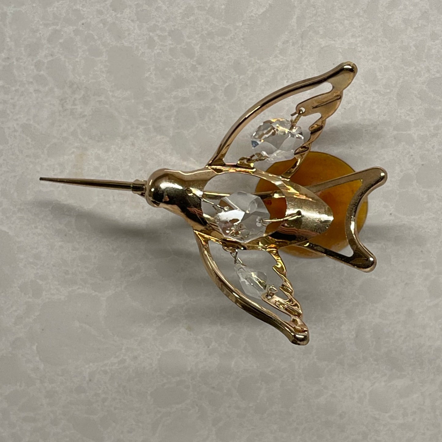 Mascot Int Gold Plated Hummingbird Sun-catcher