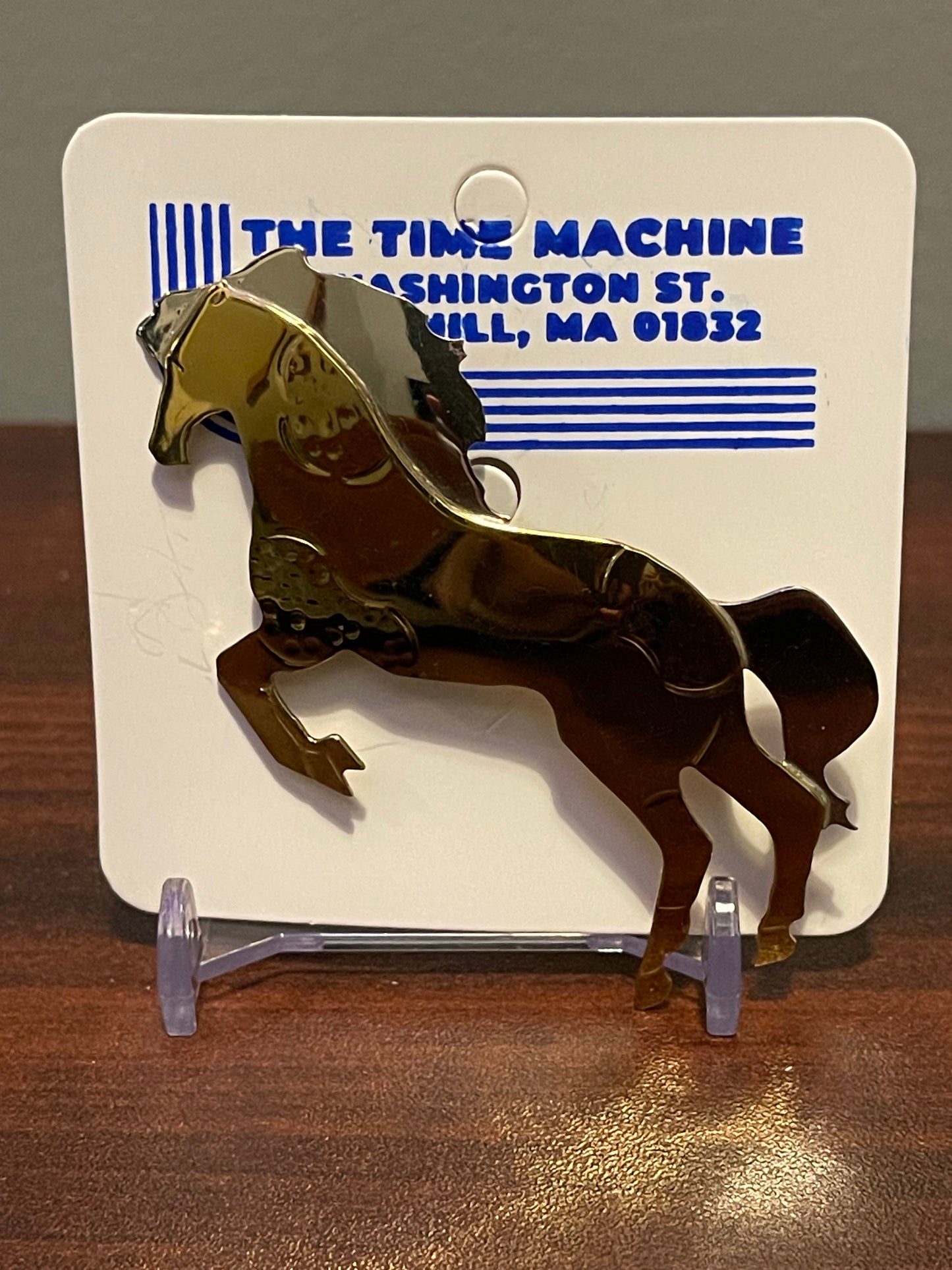 Mixed Metal Horse Brooch