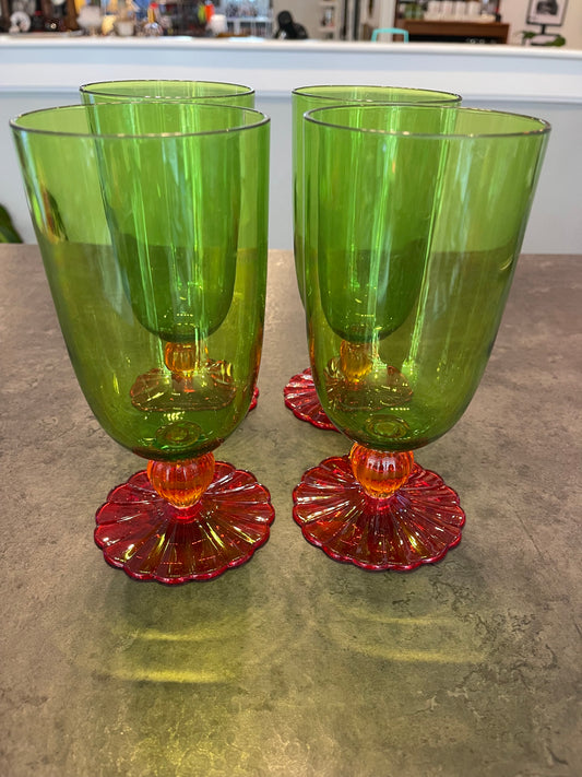 Set of 4 Plastic Tumblers