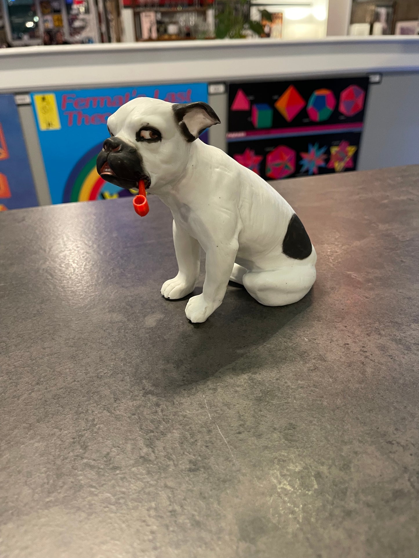Bisque Porcelain Bulldog Heubach