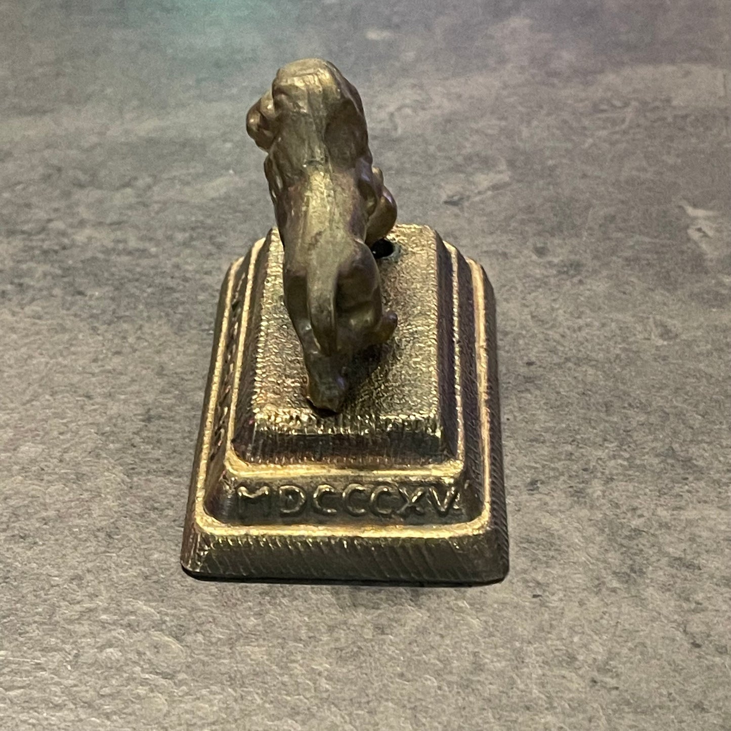 Brass Lion Waterloo Figurine