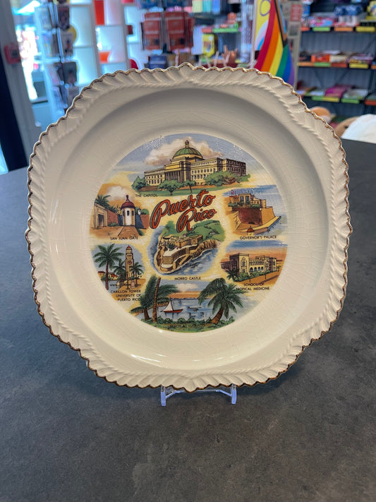 Puerto Rico Souvenir Plate