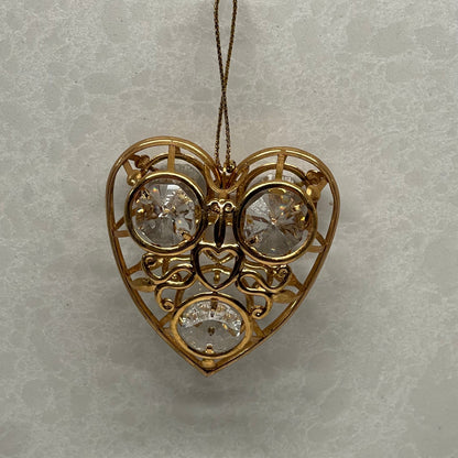 Mascot Int Gold Plated Heart Sun-catcher