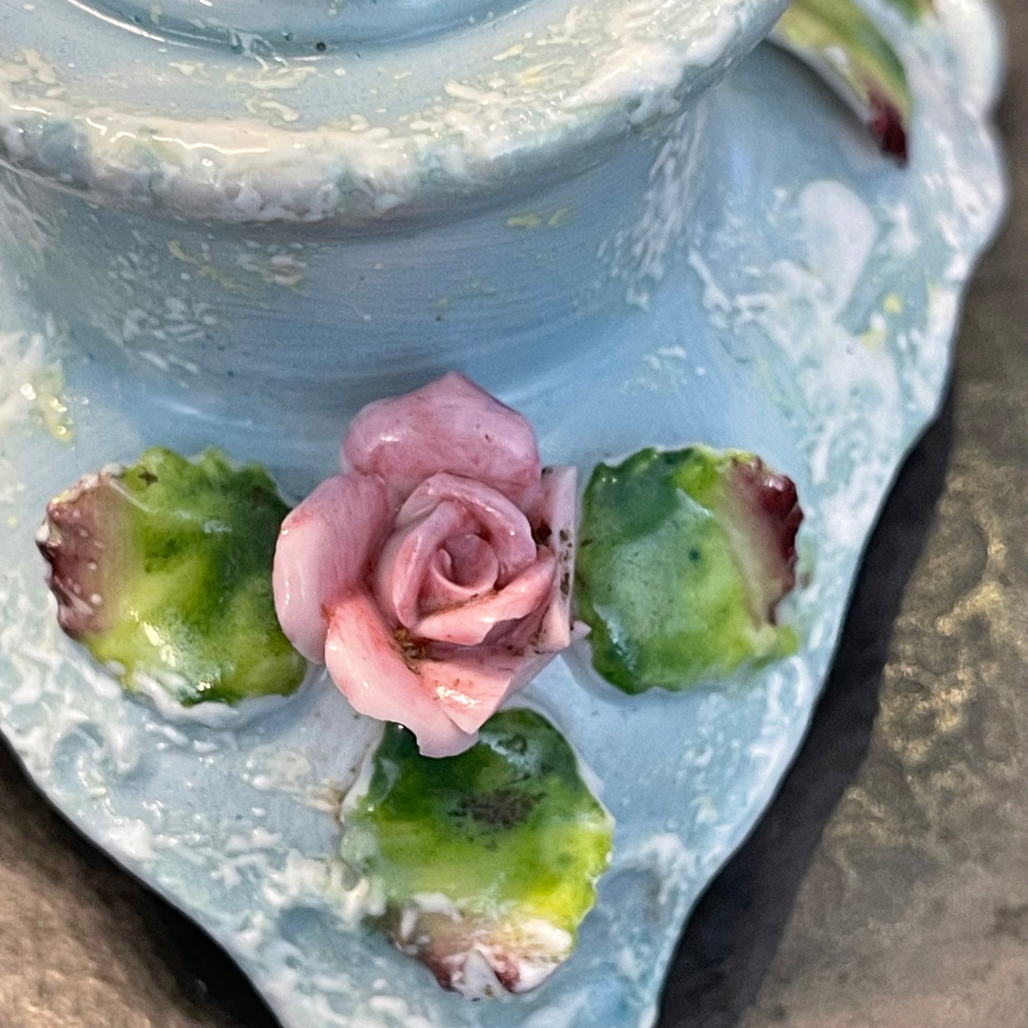 Pair of Porcelain Candlestick Holders