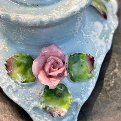 Pair of Porcelain Candlestick Holders