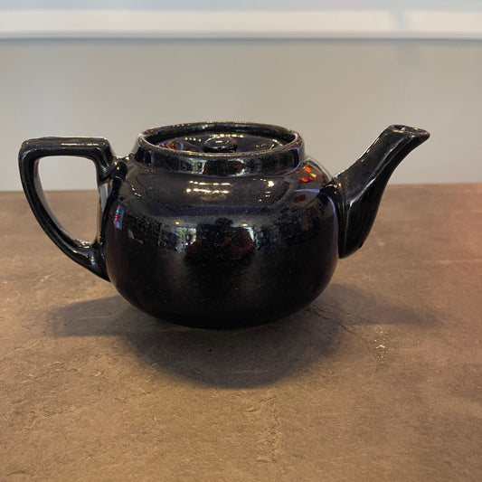 Black Glazed Teapot