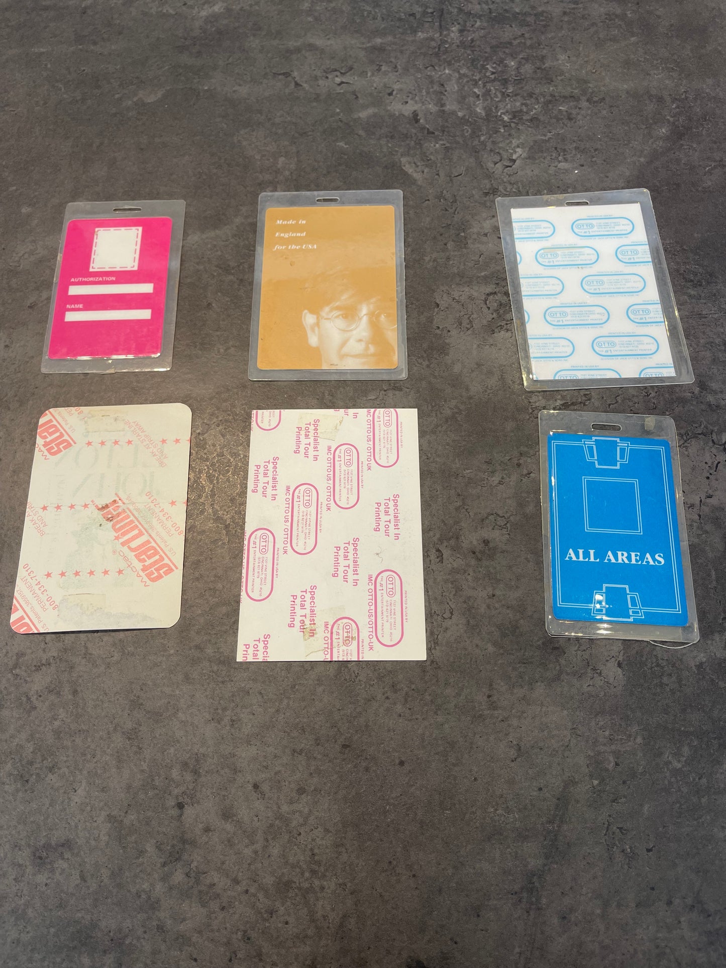 Elton John Backstage Passes