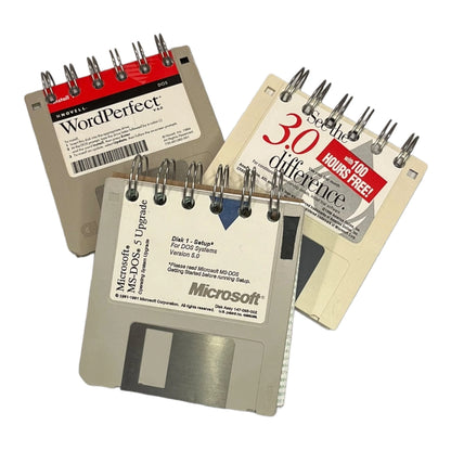 Upcycled 3.5" Floppy Disk Journals