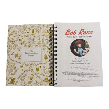 Bob Ross: Upcycled Little Golden Book Watercolor Sketchbook