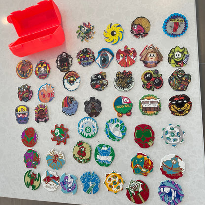Set of 45 Die Cut Milk Caps/Pogs