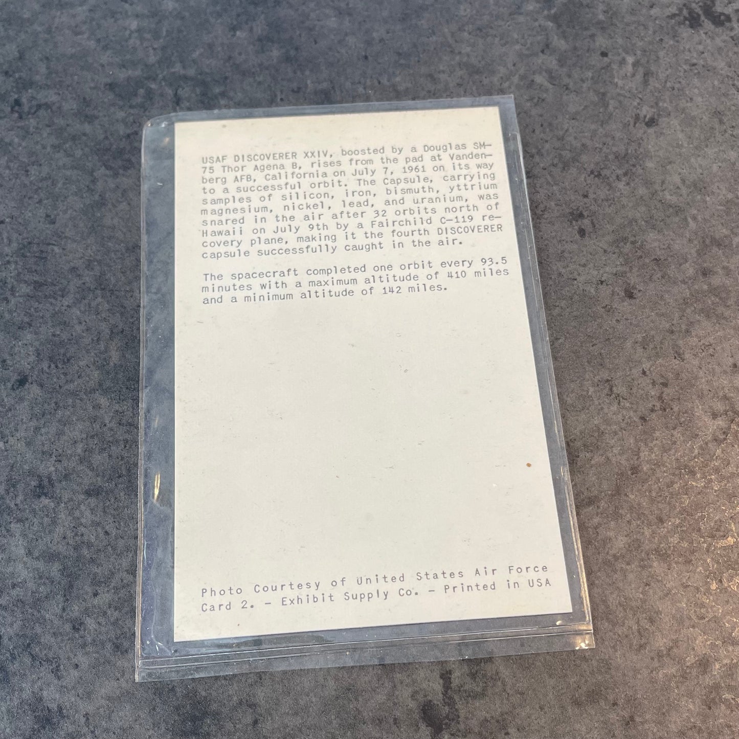 NASA Discovery XXIV Arcade Card