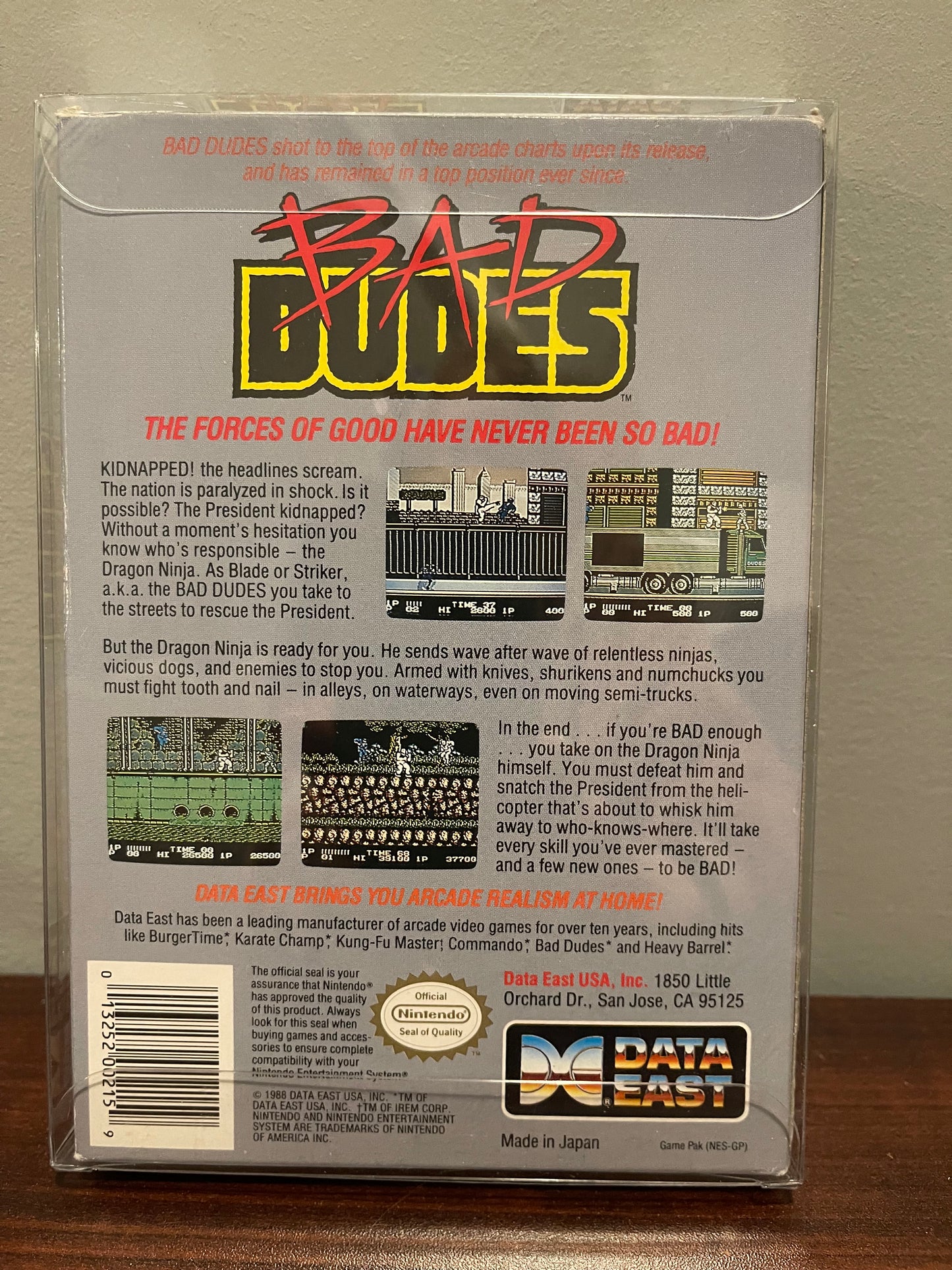 Bad Dudes NES Game Complete