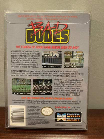 Bad Dudes NES Game Complete