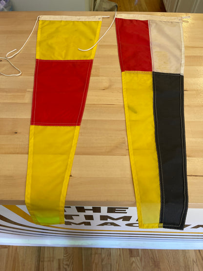 International Code Signal Flags 9 and 0