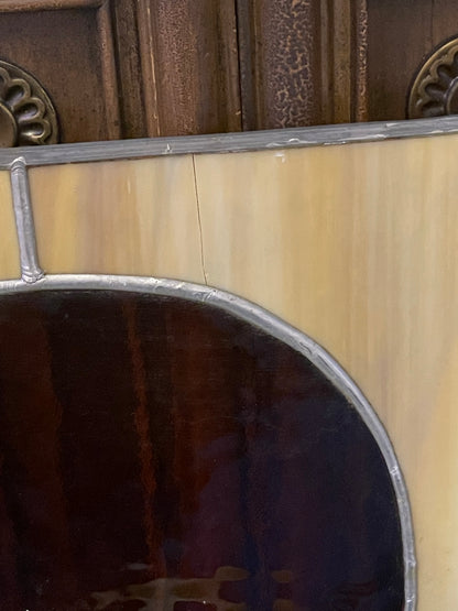 Art Deco Style Stained Glass Panel
