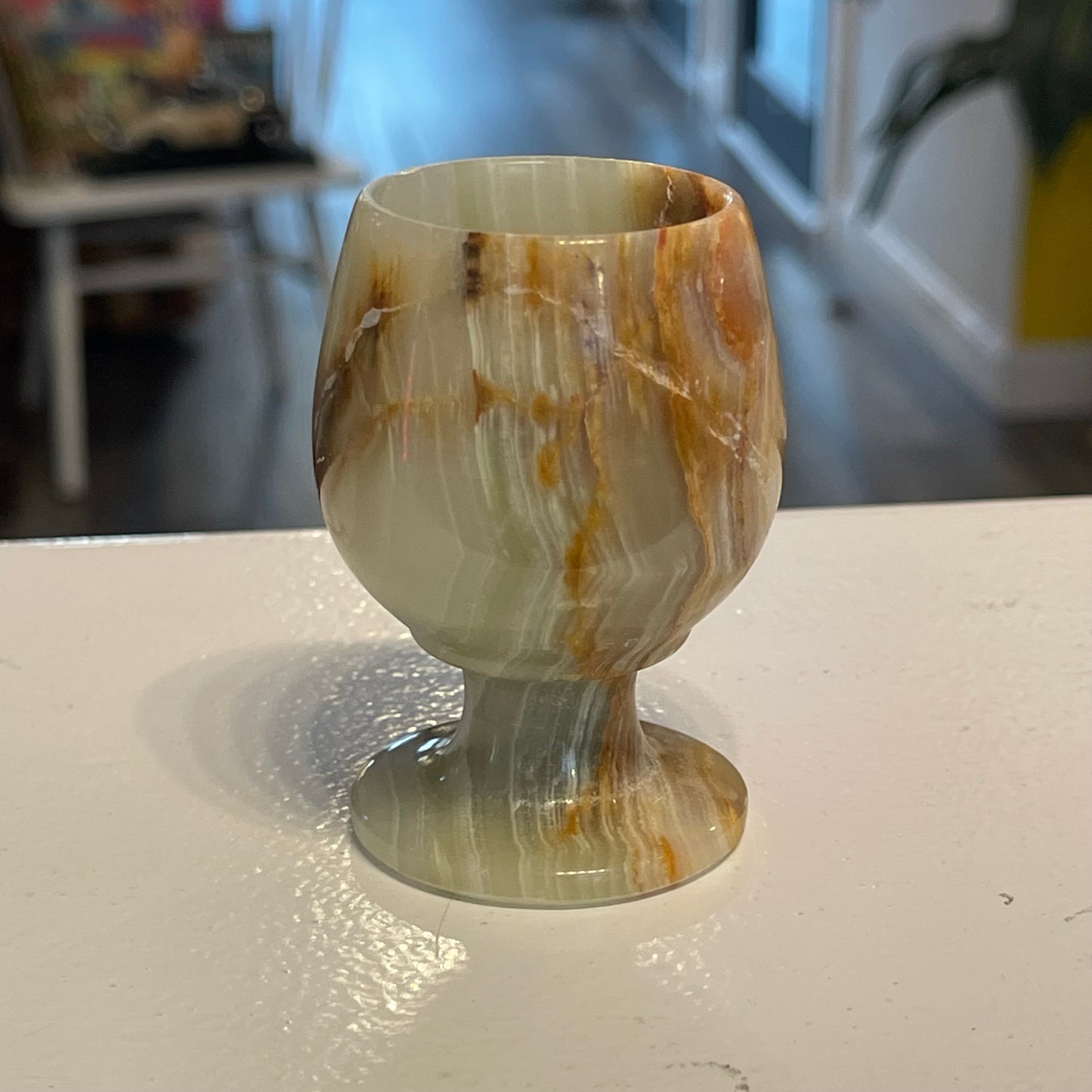 Carved Onyx Mini Goblet