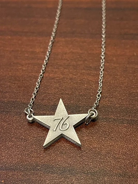 Pewter Star ‘76 Necklace