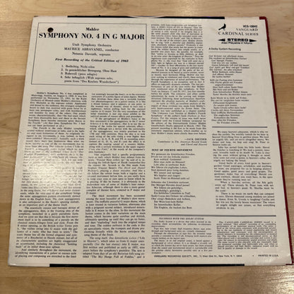Mahler Symphony 4 Vinyl