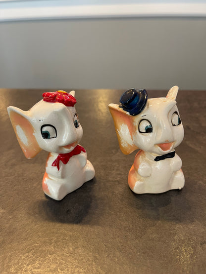 Elephant Couple Salt and Pepper Shakers