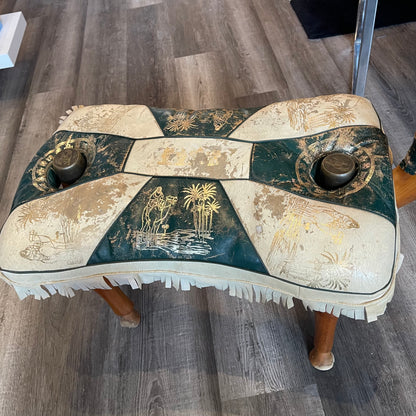 Camel Saddle Stool Green