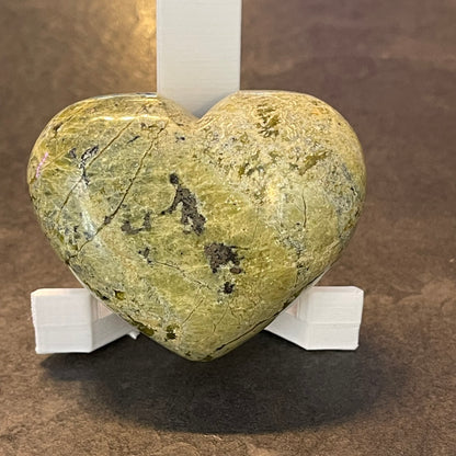Serpentine Carved Heart