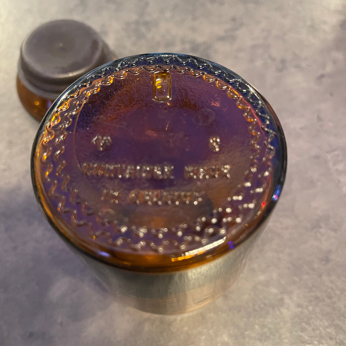 5.5” Brown Bubble Top Apothecary Jar