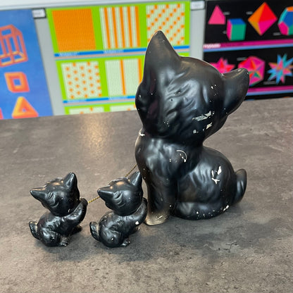 Ceramic Cat with Kittens