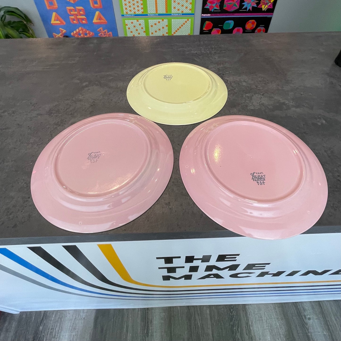Set of 3 Lu-Ray Pastel Plates