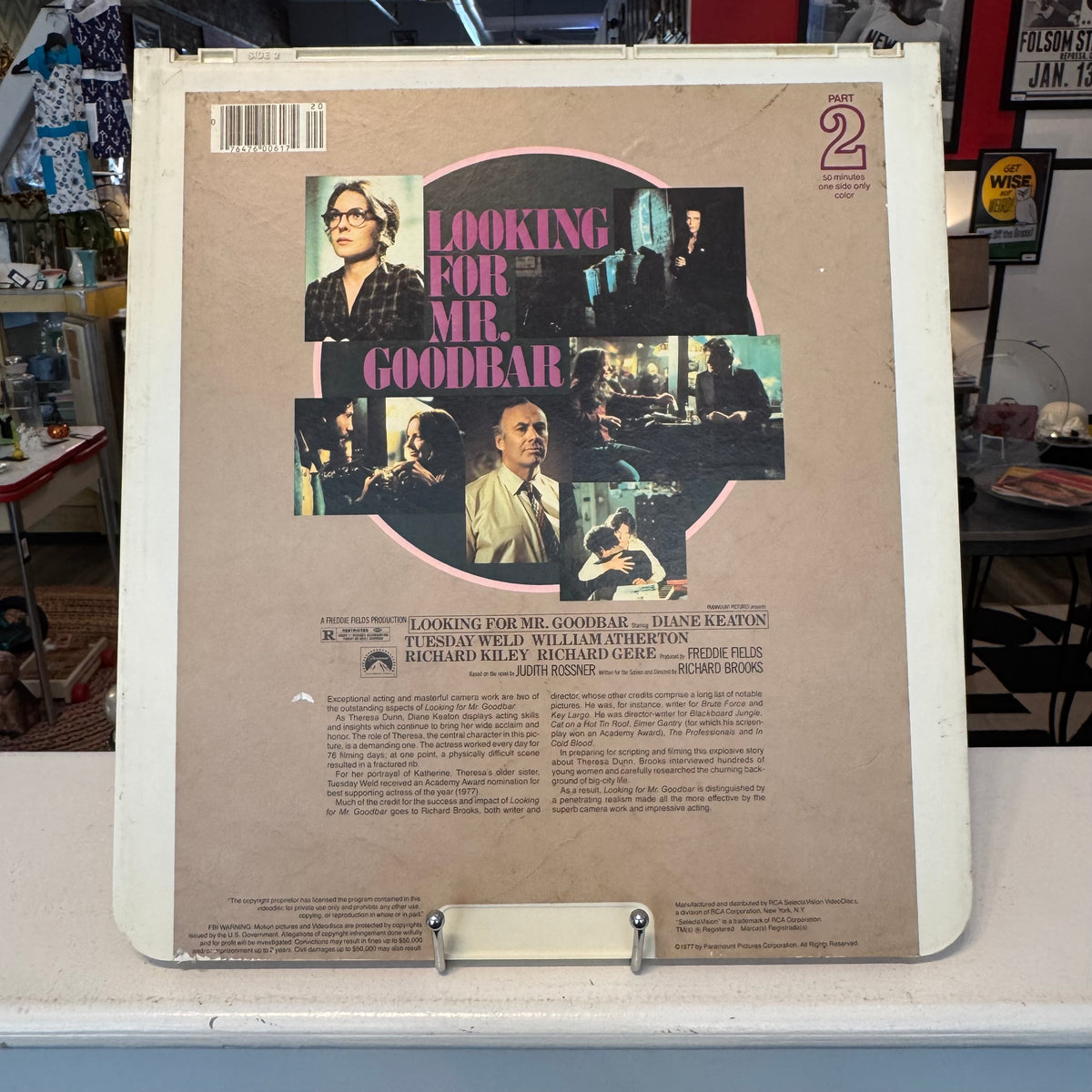 Looking for Mr. Goodbar CED Video Disc 2 Disc Set