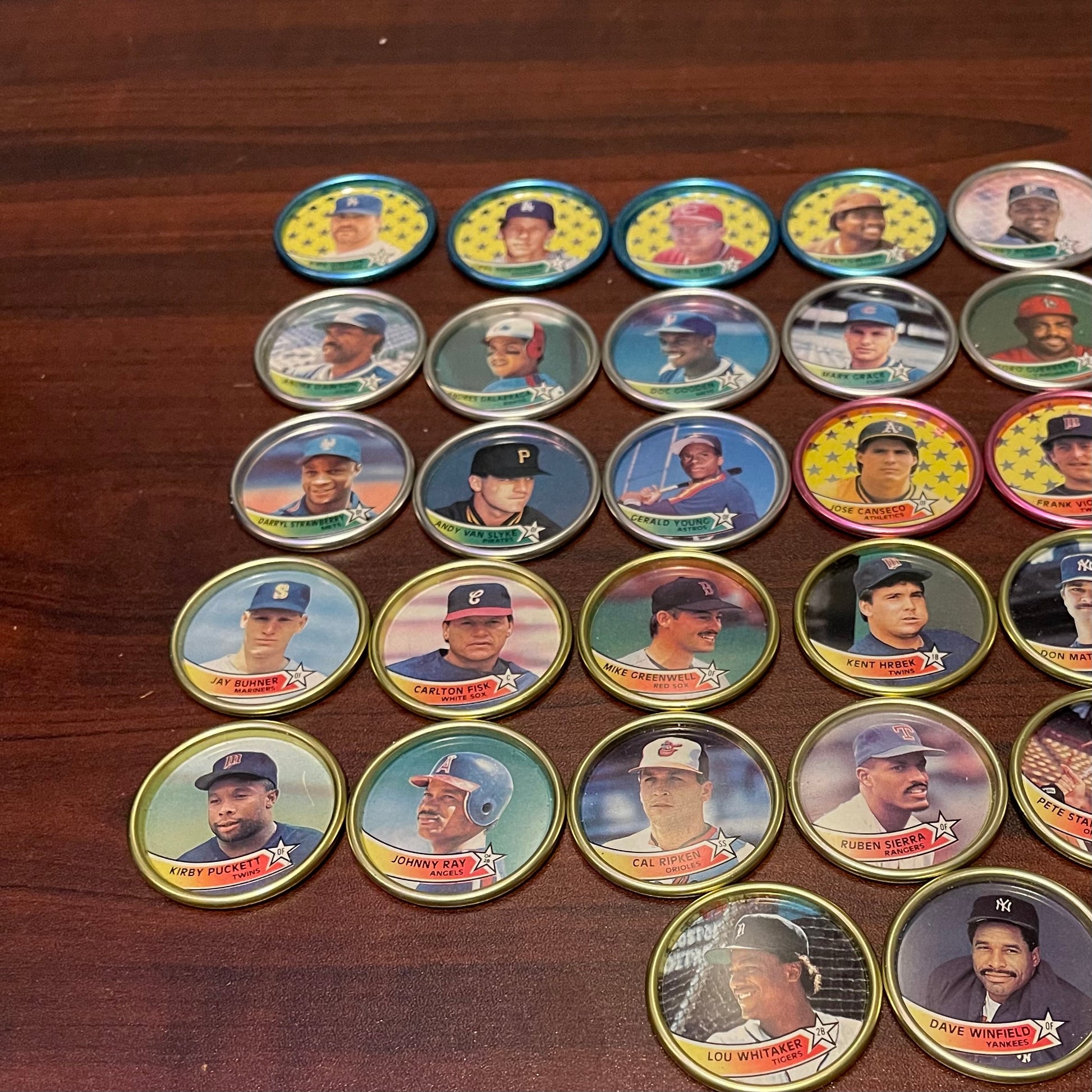 Lot of 48 Topps Baseball Coins 1989